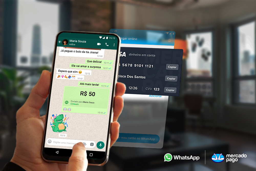 Pagamento pelo Whatsapp com mercado pago - whatsapp pay