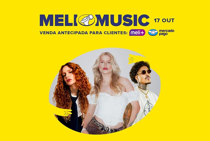 Meli Music Mercado Pago com Luísa Sonza, Carol Biazin e MC Livinho.