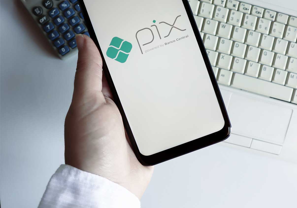 Tela de celular com Pix aberto 